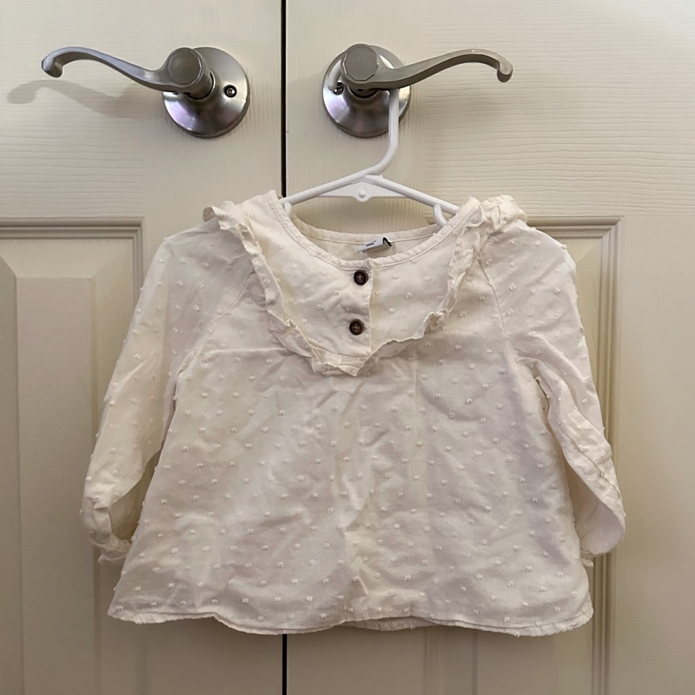 Toddler Boho Cream Top
